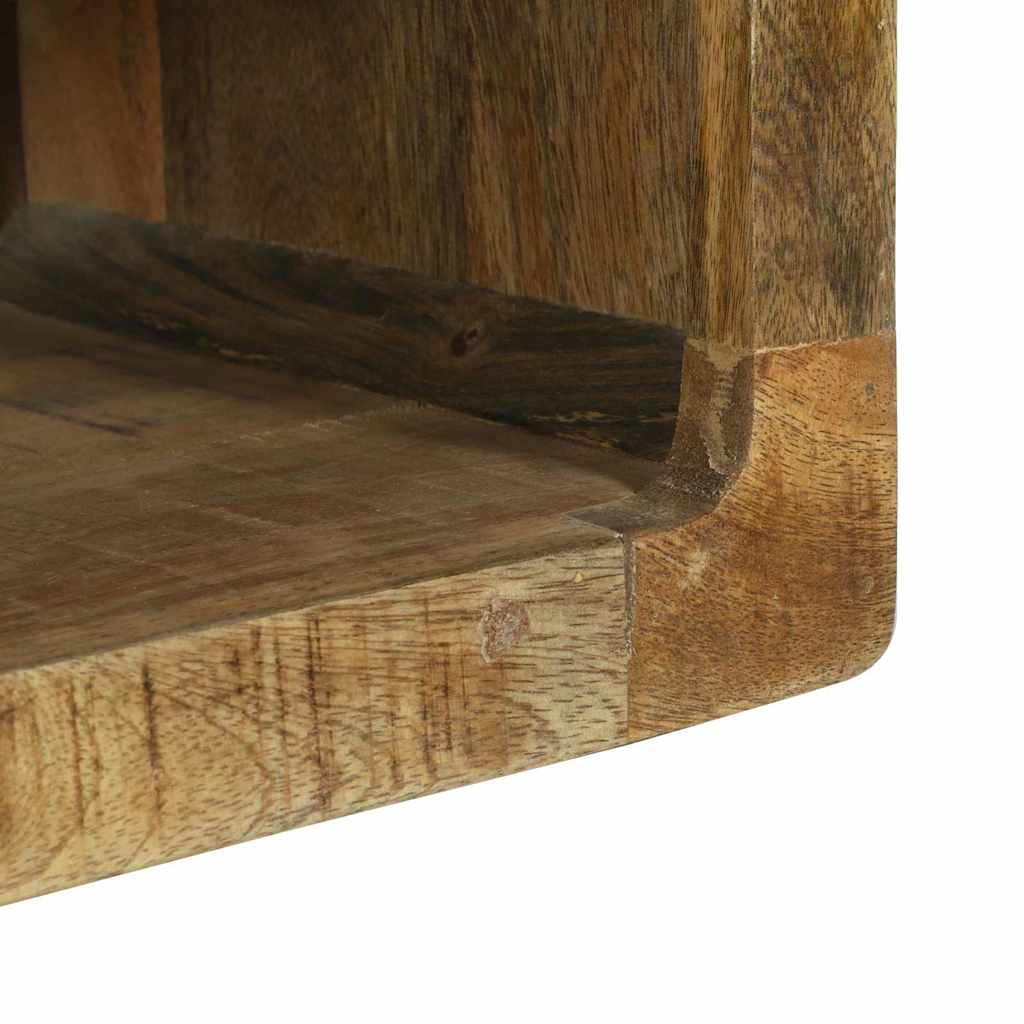 TV-skåp med förvaring med hylla 3 pcs Brun Massivt Mangoträ