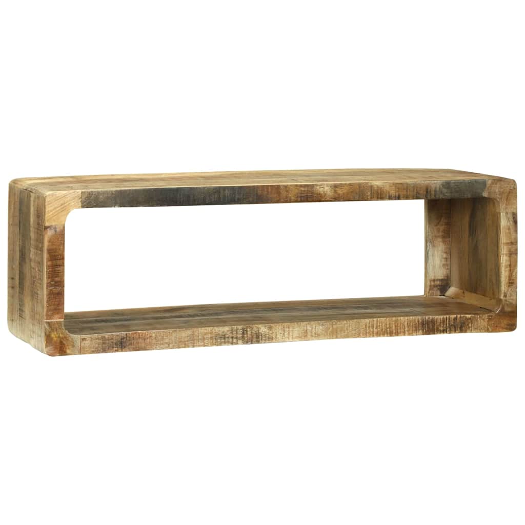 TV-skåp med förvaring med hylla 3 pcs Brun Massivt Mangoträ