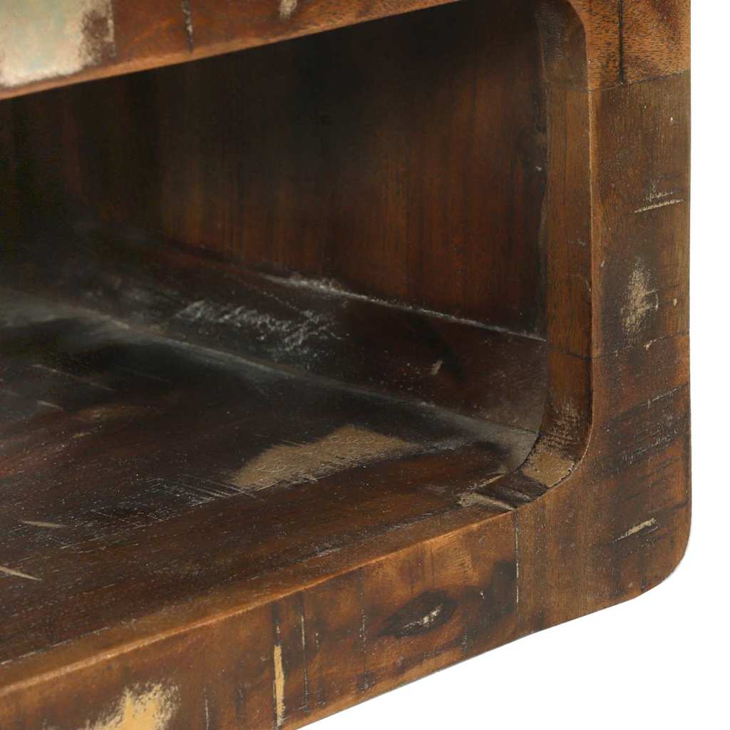 TV-bänkset 3 pcs Flerfärgsdesign Massivt återvunnet trä