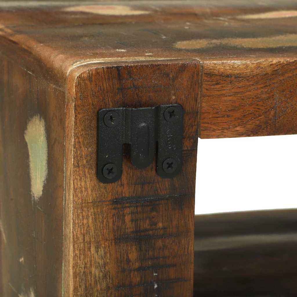 TV-bänkset 3 pcs Flerfärgsdesign Massivt återvunnet trä