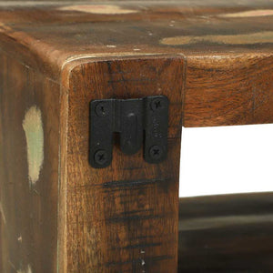 TV-bänkset 3 pcs Flerfärgsdesign Massivt återvunnet trä