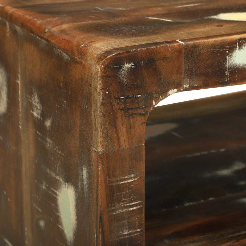 TV-skåp Flerfärgsdesign 60 x 32 x 36 cm Massivt återvunnet trä