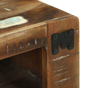 TV-skåp Flerfärgsdesign 60 x 32 x 36 cm Massivt återvunnet trä