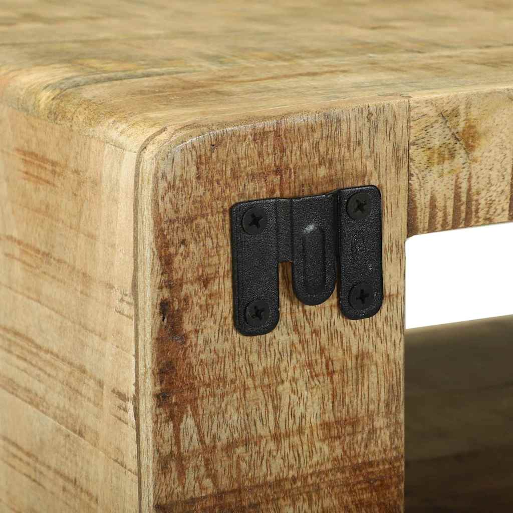 TV-skåp med hylla Brun 80 x 32 x 36 cm Massivt Mangoträ
