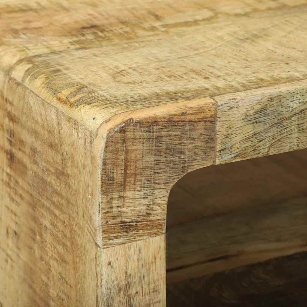 TV-skåp med hylla Brun 80 x 32 x 36 cm Massivt Mangoträ