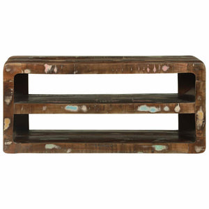 TV-skåp Flerfärgsdesign 80 x 32 x 36 cm Massivt återvunnet trä