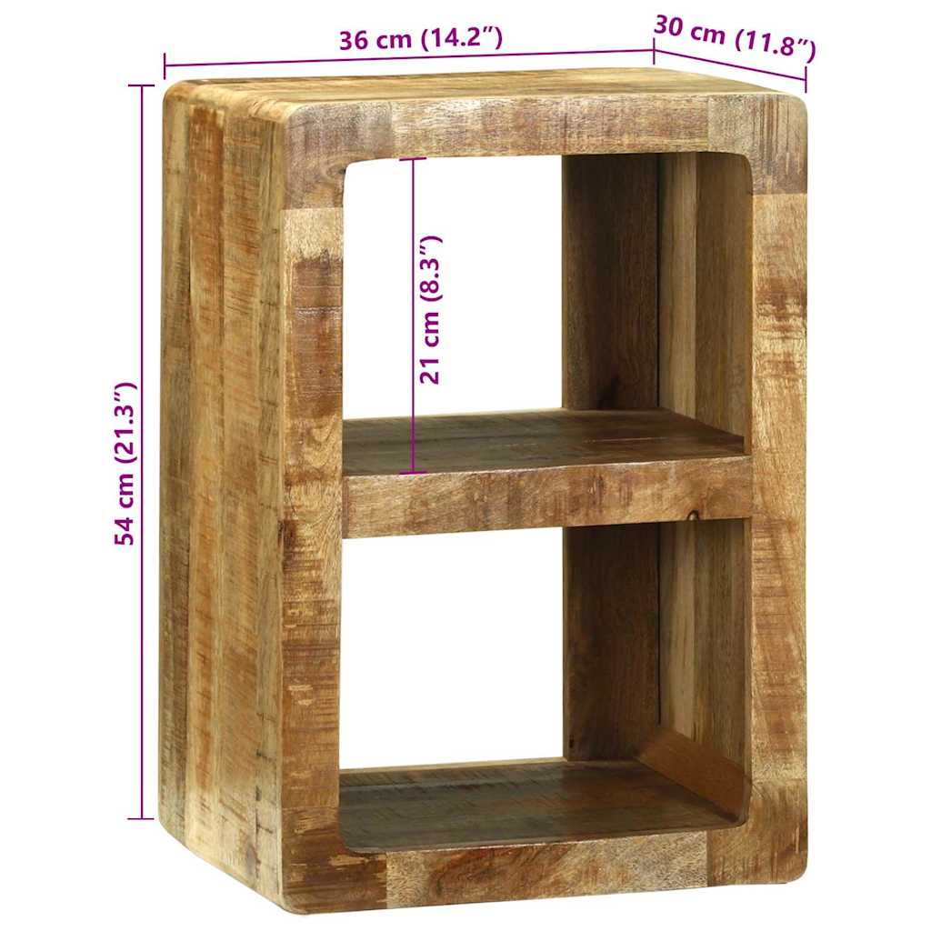 TV-skåp med hylla Brun 36 x 30 x 54 cm Massivt Mangoträ