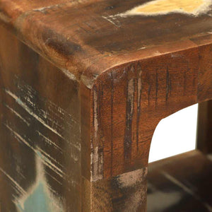 TV-skåp Flerfärgsdesign 36 x 30 x 54 cm Massivt återvunnet trä