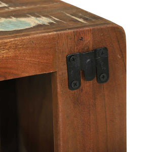 TV-skåp Flerfärgsdesign 36 x 30 x 54 cm Massivt återvunnet trä