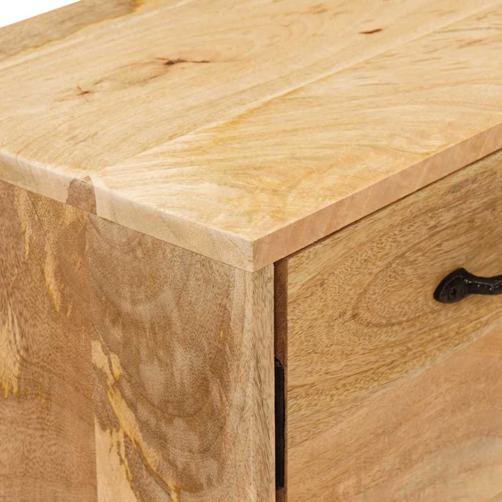 TV-bänkar med låda Brun 110 x 30 x 46 cm Massivt mangoträ