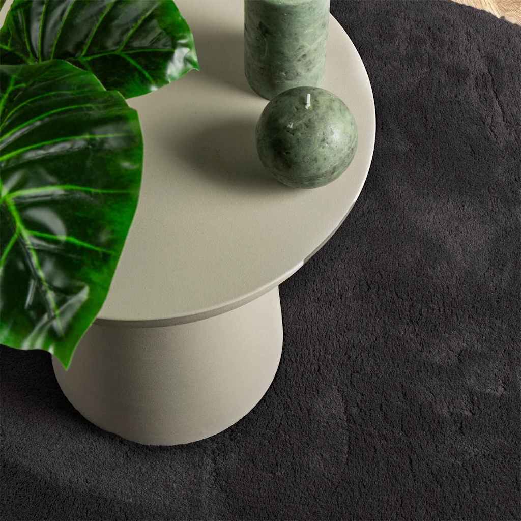 Matta HUARTE Svart 170 x 120 cm 100% Polyester