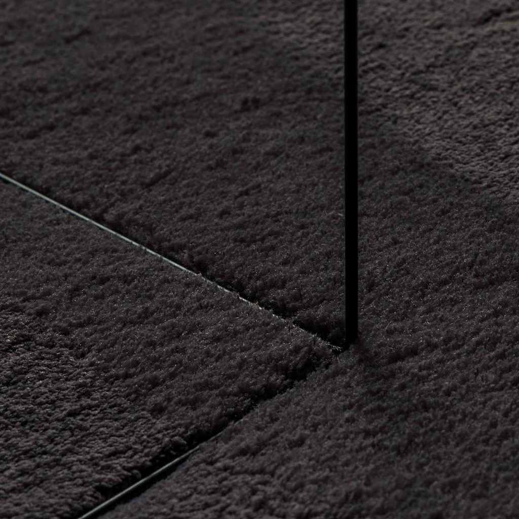 Matta HUARTE Svart 170 x 120 cm 100% Polyester