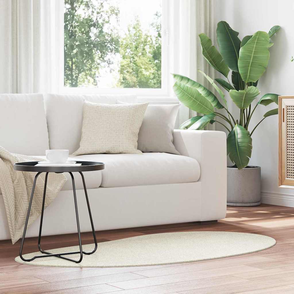 Områdesmattor HUARTE Kräm 80 x 150 cm Polyester