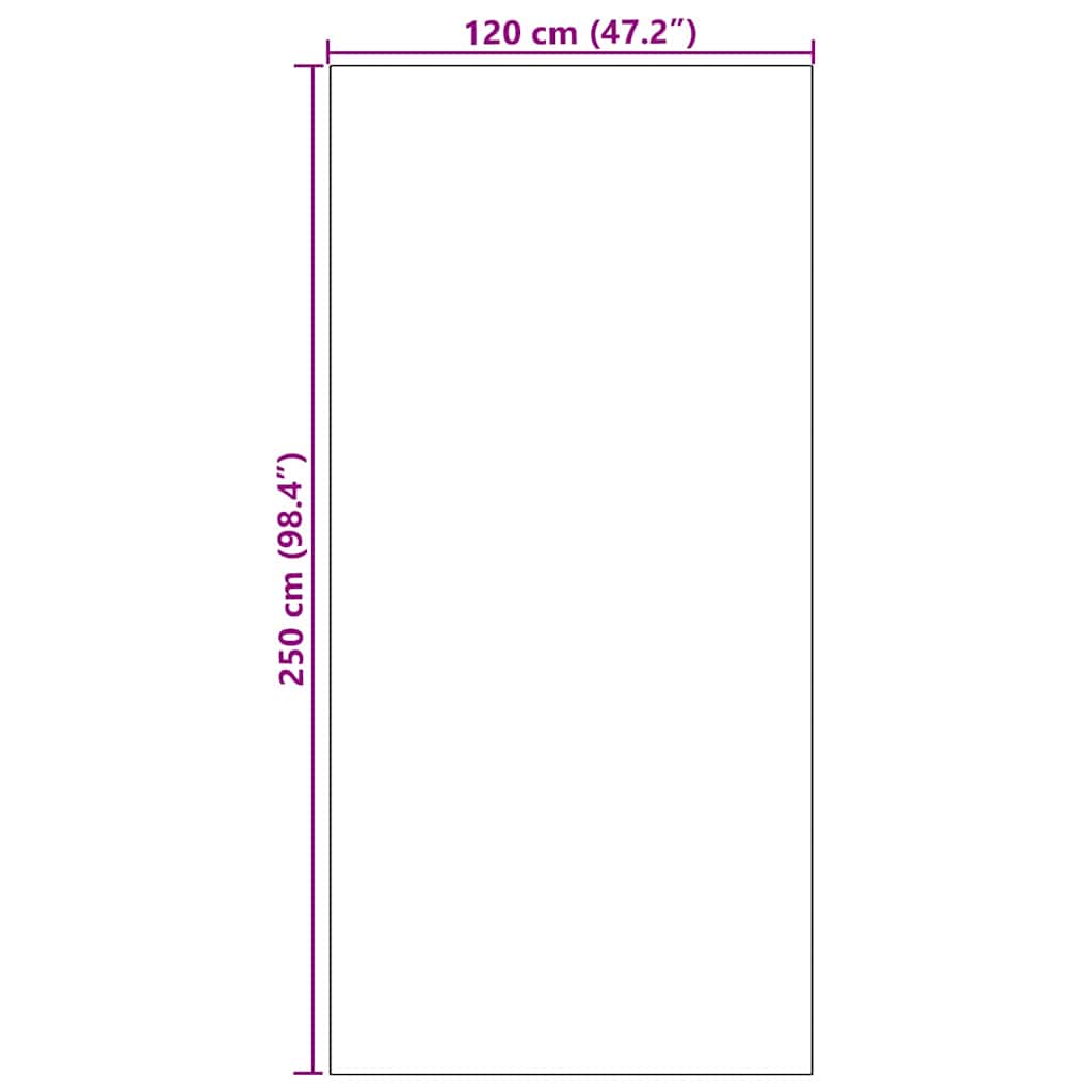 Dörrmatta Antracit och svart 120 x 250 cm Polyamid och PVC