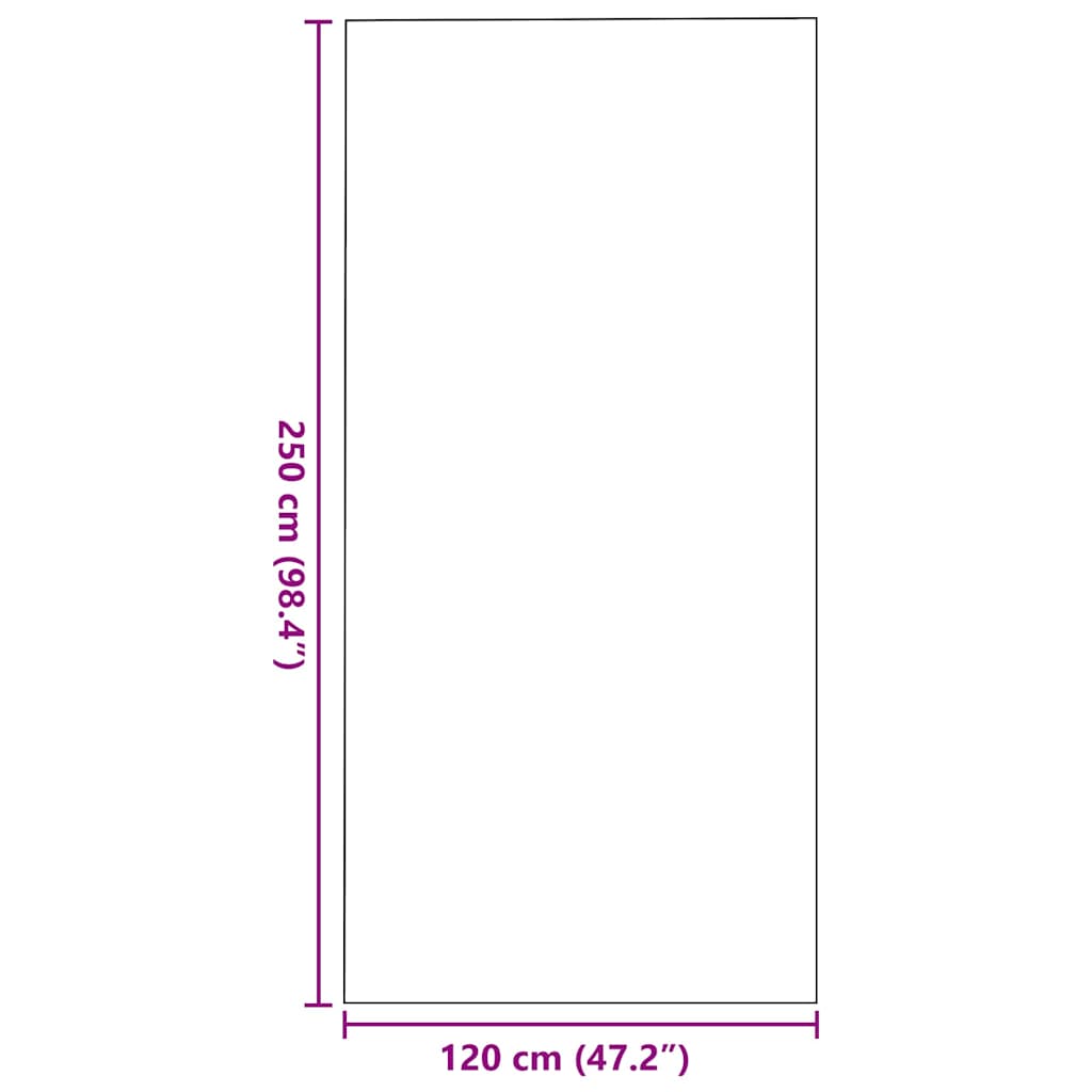 Dörrmatta Övrigt Antracit och svart 120 x 250 cm