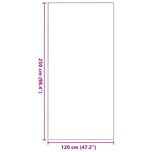 Dörrmatta Övrigt Antracit och svart 120 x 250 cm