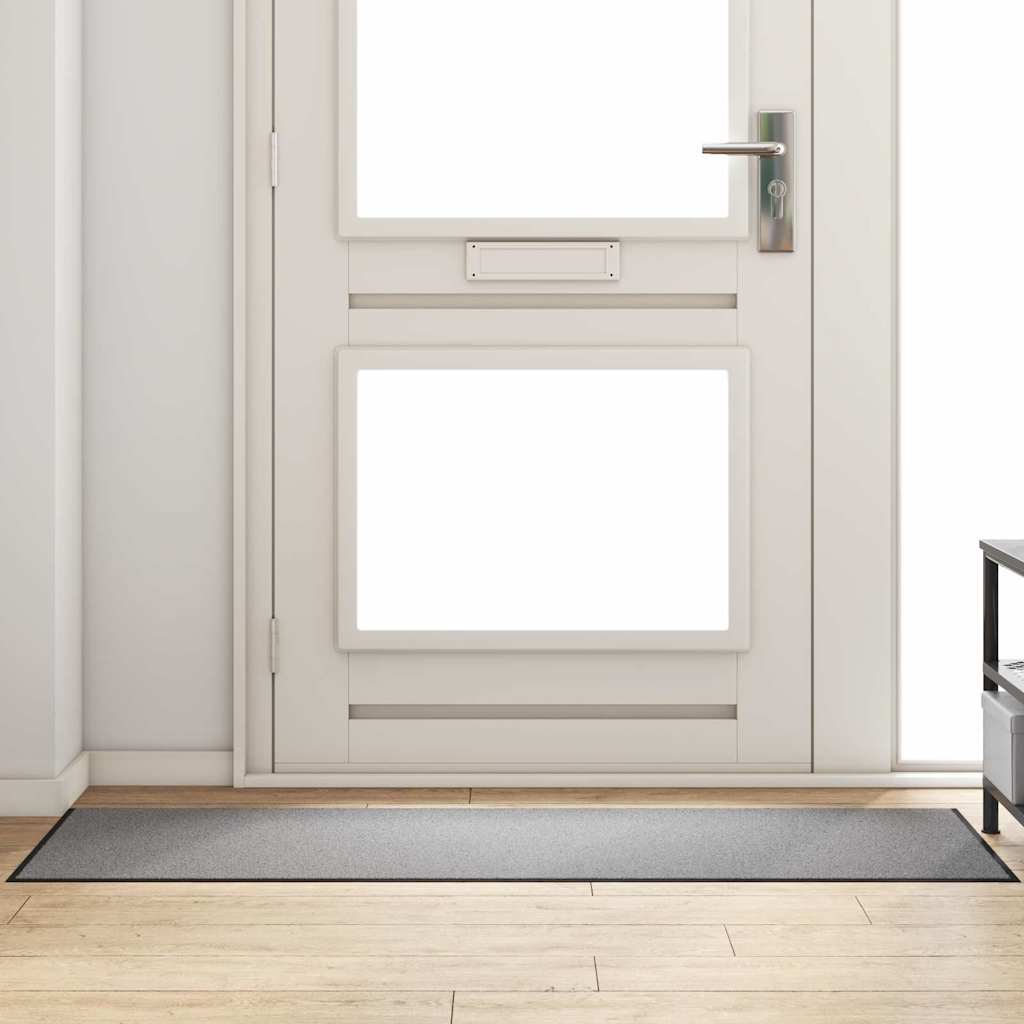 Dörrmatta Grå och svart 60 x 180 cm Polypropylen och vinyl