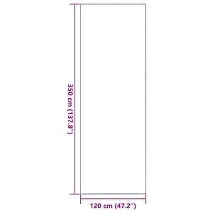 Dörrmatta Grå och svart 120 x 350 cm Polypropylen och vinyl
