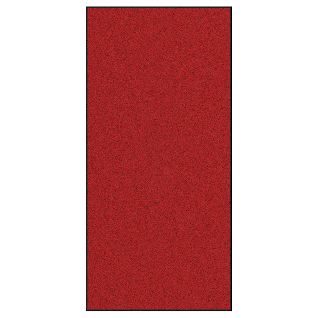 Dörrmatta Röd och Svart 120 x 250 cm Polypropylen och vinyl