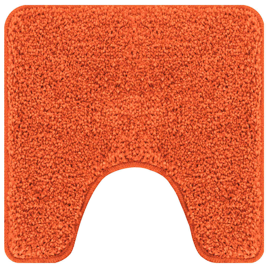 Halkfri badmatta med toalettutskärning Orange 50 x 50 cm PP