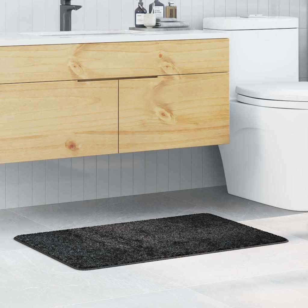 Halkfri Badmatta Mörkgrå 60 x 90 cm PP