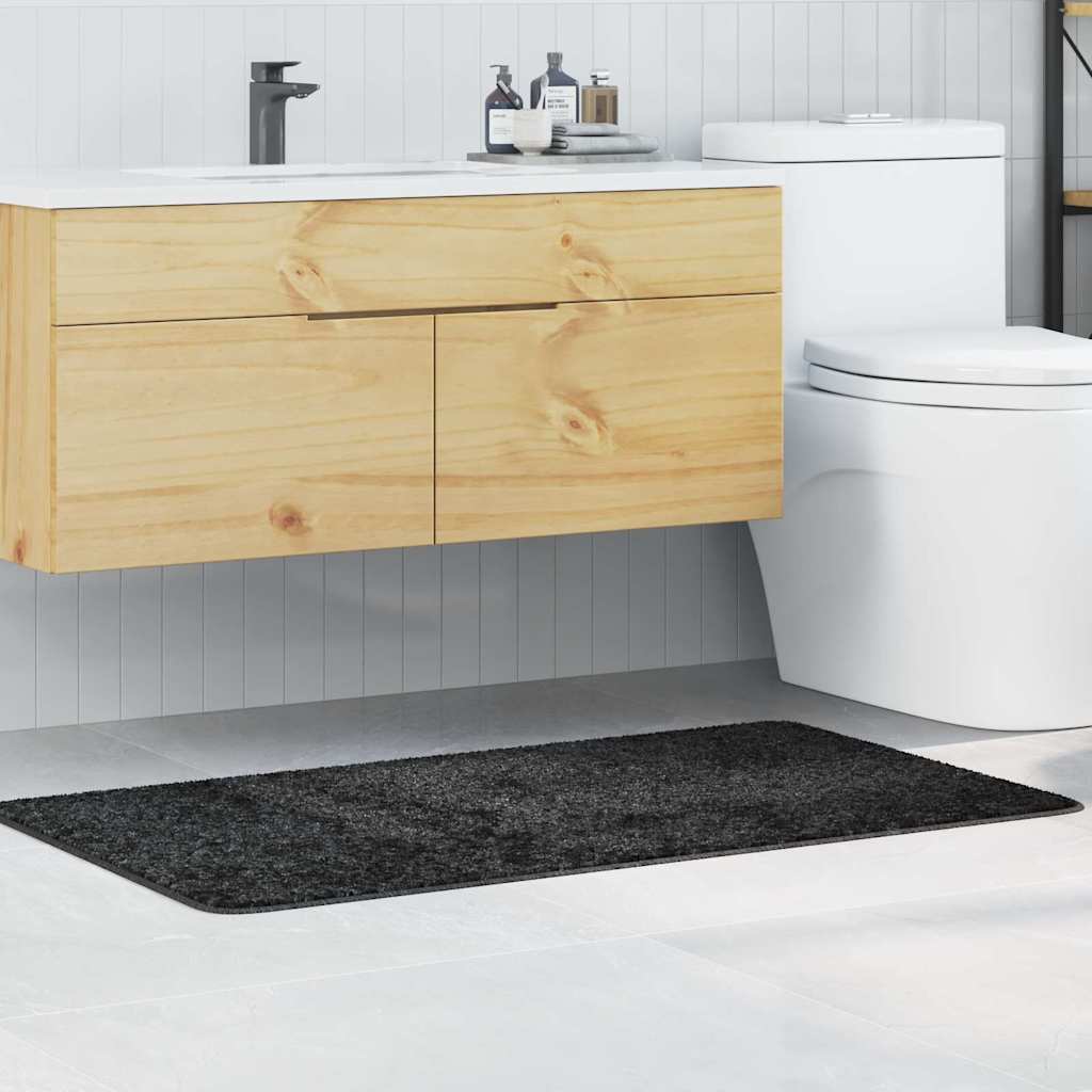 Halkfri Badmatta Mörkgrå 70 x 120 cm PP