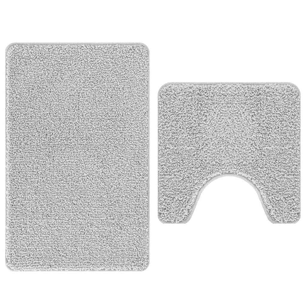 Antisklid badmatta set 2 st Grå 50 x 50 cm PP