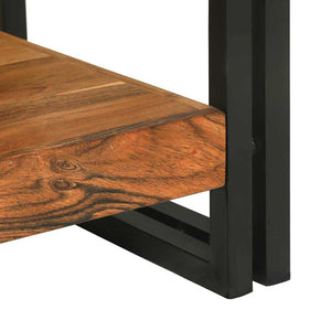 Konsolbord med hylla Brun 120 x 33 x 75 cm Massivt Akaciaträ