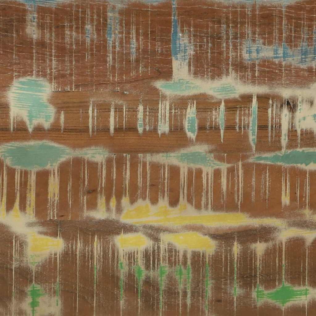 Konsolbord med hylla 120 x 33 x 75 cm Solid återvunnen trä