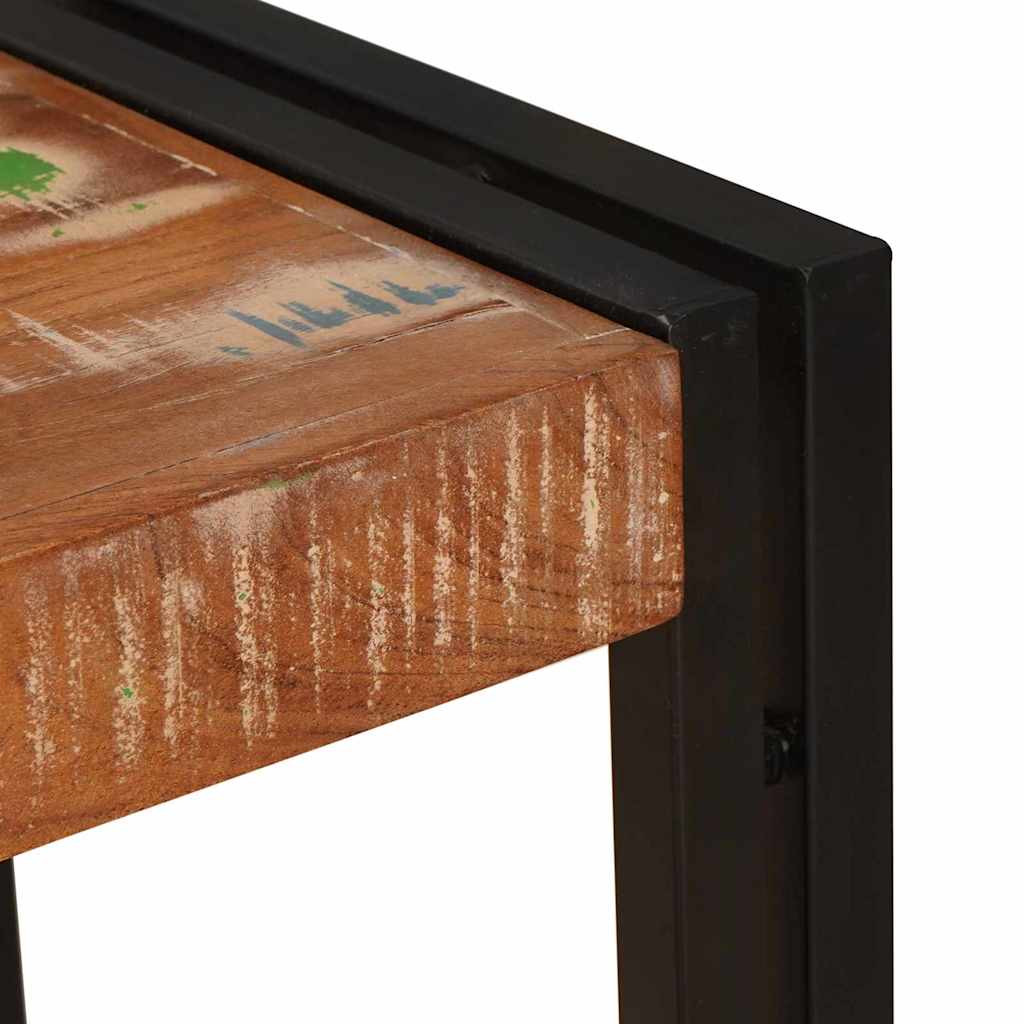 Konsolbord Flerfärgsdesign 90 x 33 x 75 cm Solid återvunnen trä