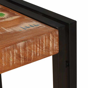 Konsolbord Flerfärgsdesign 90 x 33 x 75 cm Solid återvunnen trä