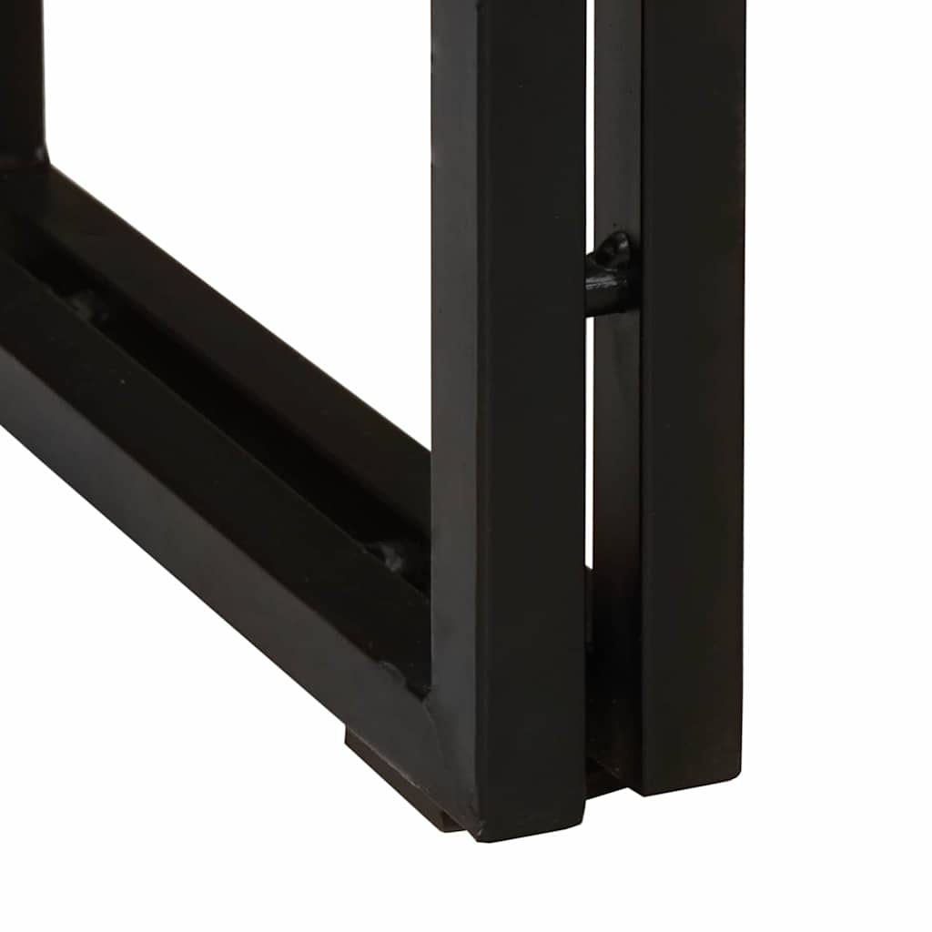 Konsolbord med hylla Brun 160 x 33 x 75 cm Massivt mangoträ