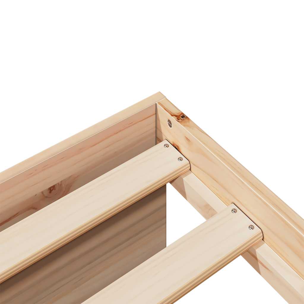 Dagbädd med madrass 90x200 cm massiv furu