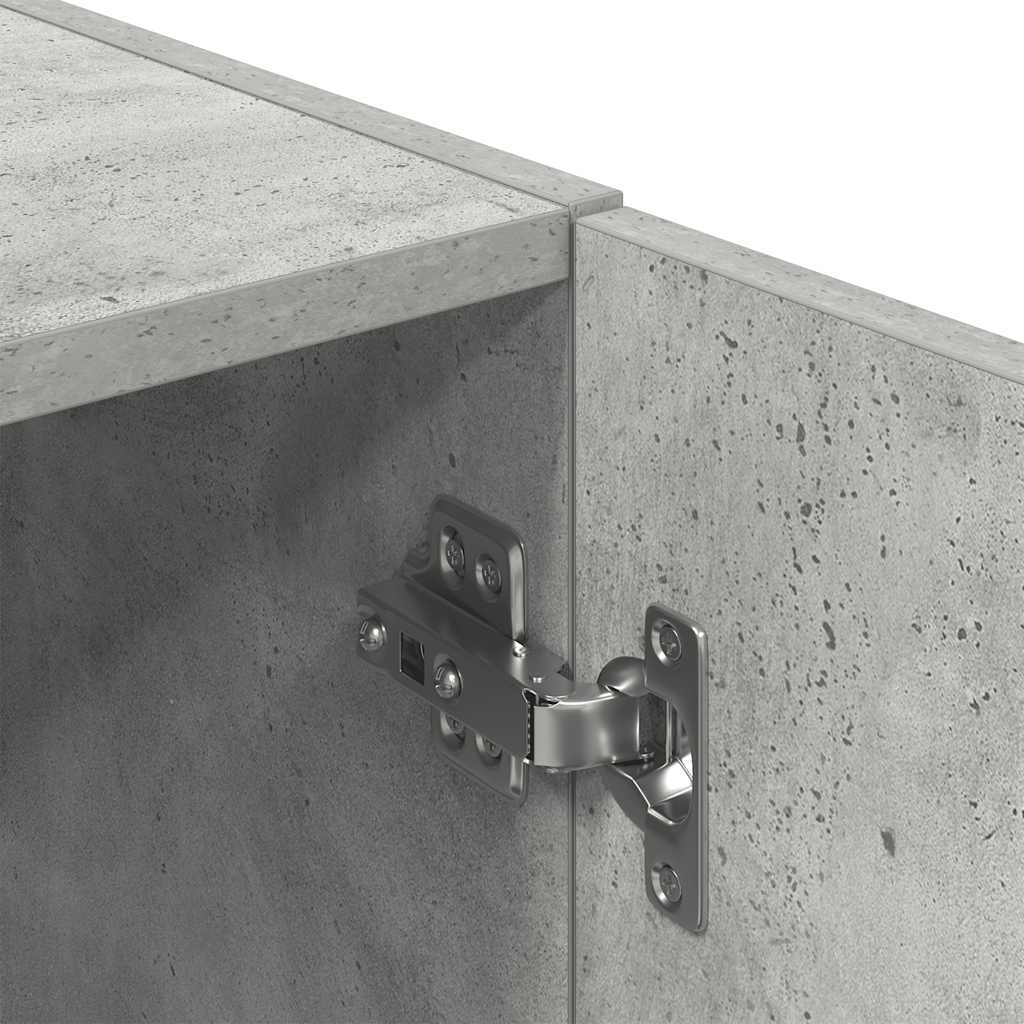 Köksskåp betonggrå 38x41,5x131,5 cm konstruerat trä