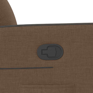 Reclinerfåtölj brun tyg