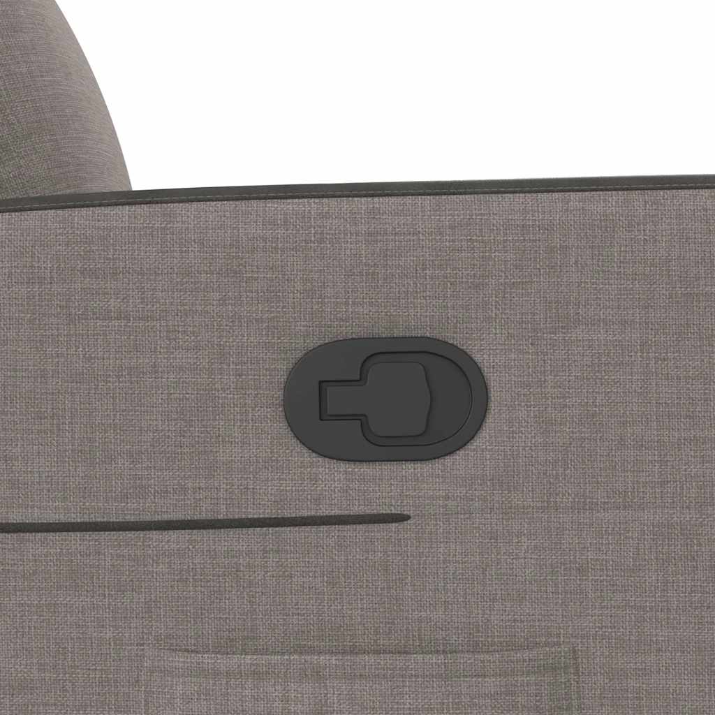 Reclinerfåtölj taupe tyg