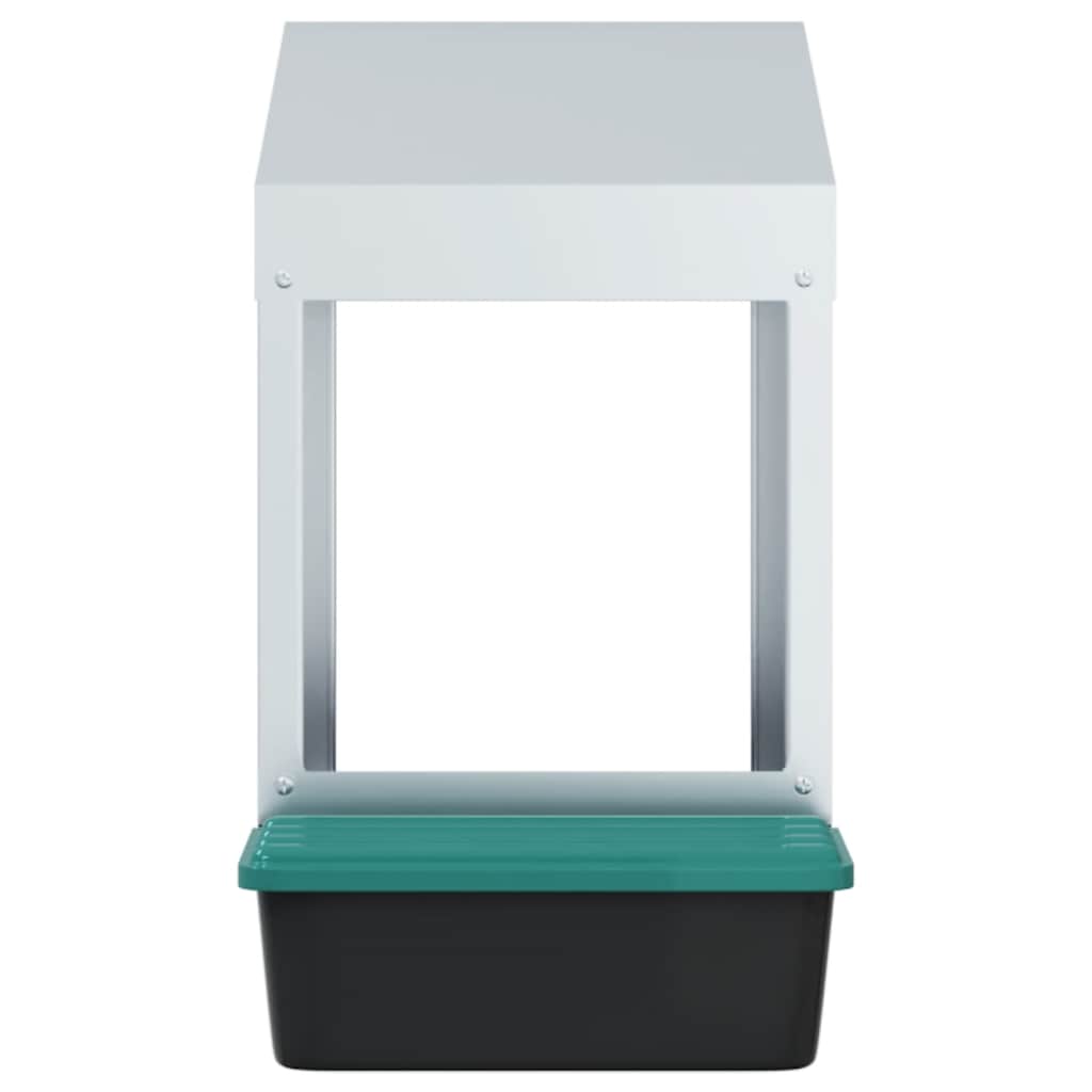 Hönsholk med 1 fack Väggmonterad galvaniserad stål