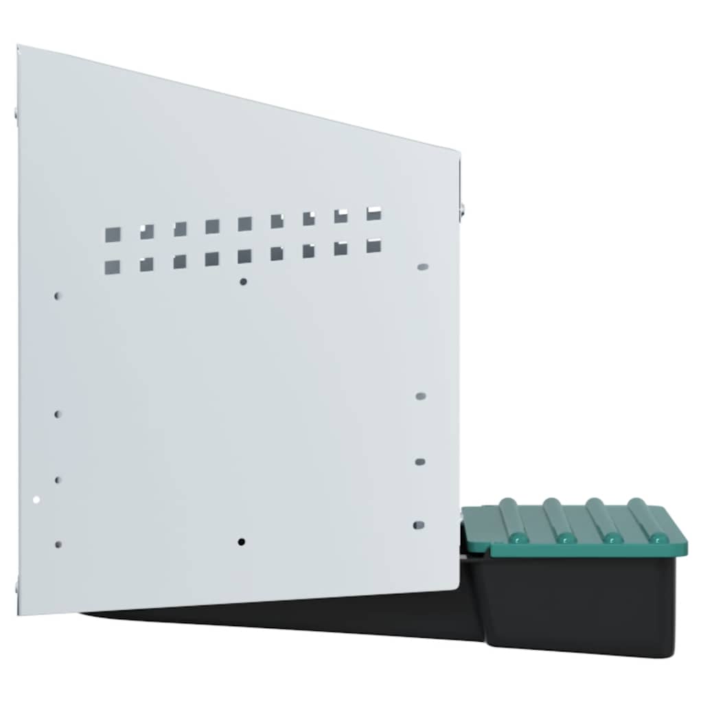 Hönsholk med 1 fack Väggmonterad galvaniserad stål