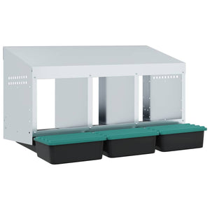 Hönsholk 3 fack Väggmonterad galvaniserad stål