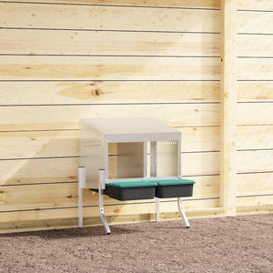 Hönsholk 2 fack med ben galvaniserat stål