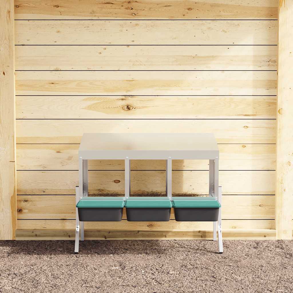 Hönsholk 3 fack med ben galvaniserat stål