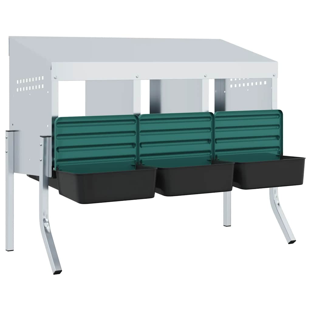 Hönsholk 3 fack med ben galvaniserat stål