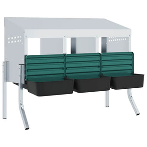 Hönsholk 3 fack med ben galvaniserat stål