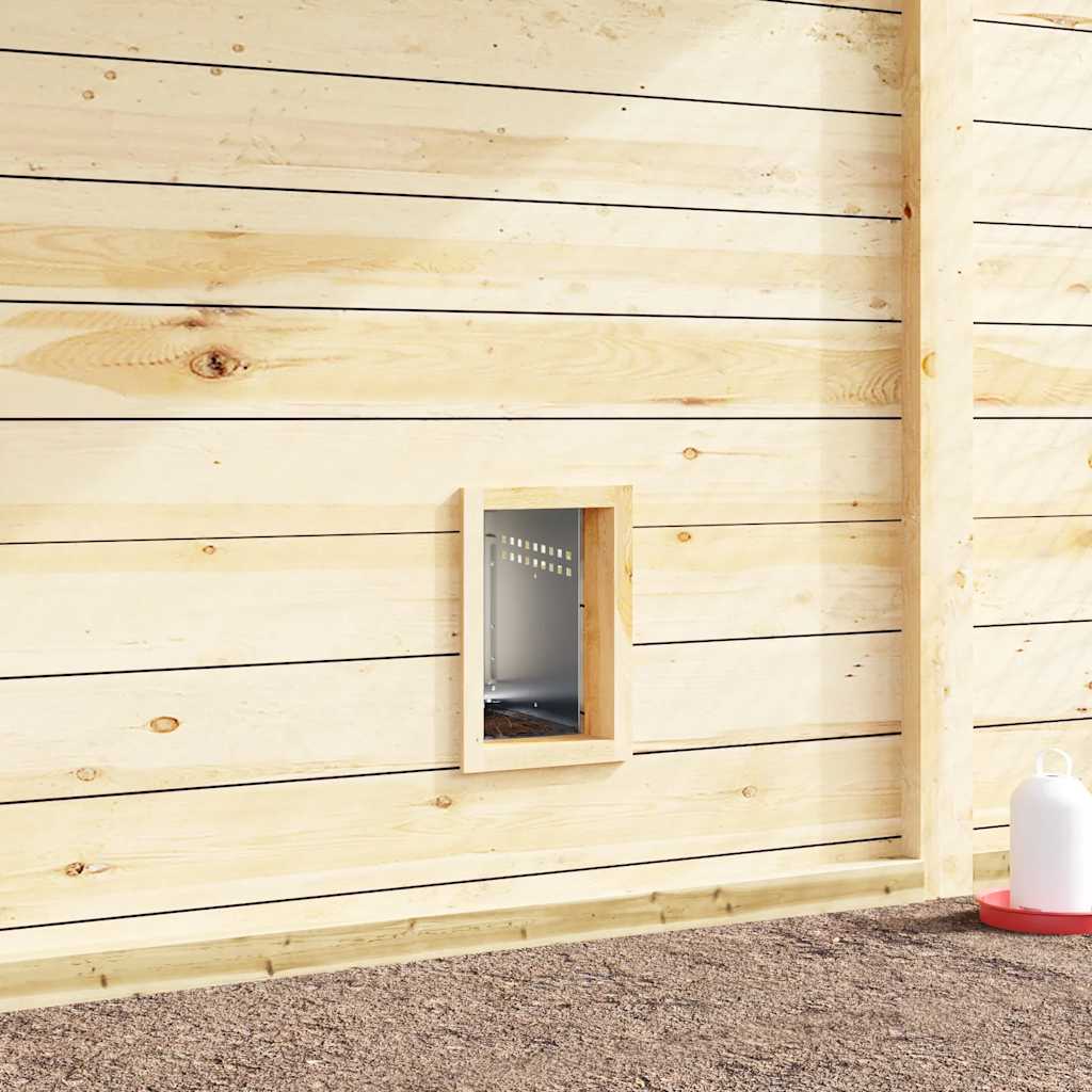 Hönsholk med 1 fack Väggmonterad galvaniserad stål