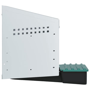 Hönsholk med 1 fack Väggmonterad galvaniserad stål