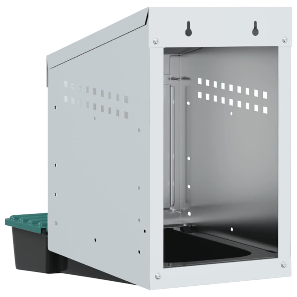 Hönsholk med 1 fack Väggmonterad galvaniserad stål