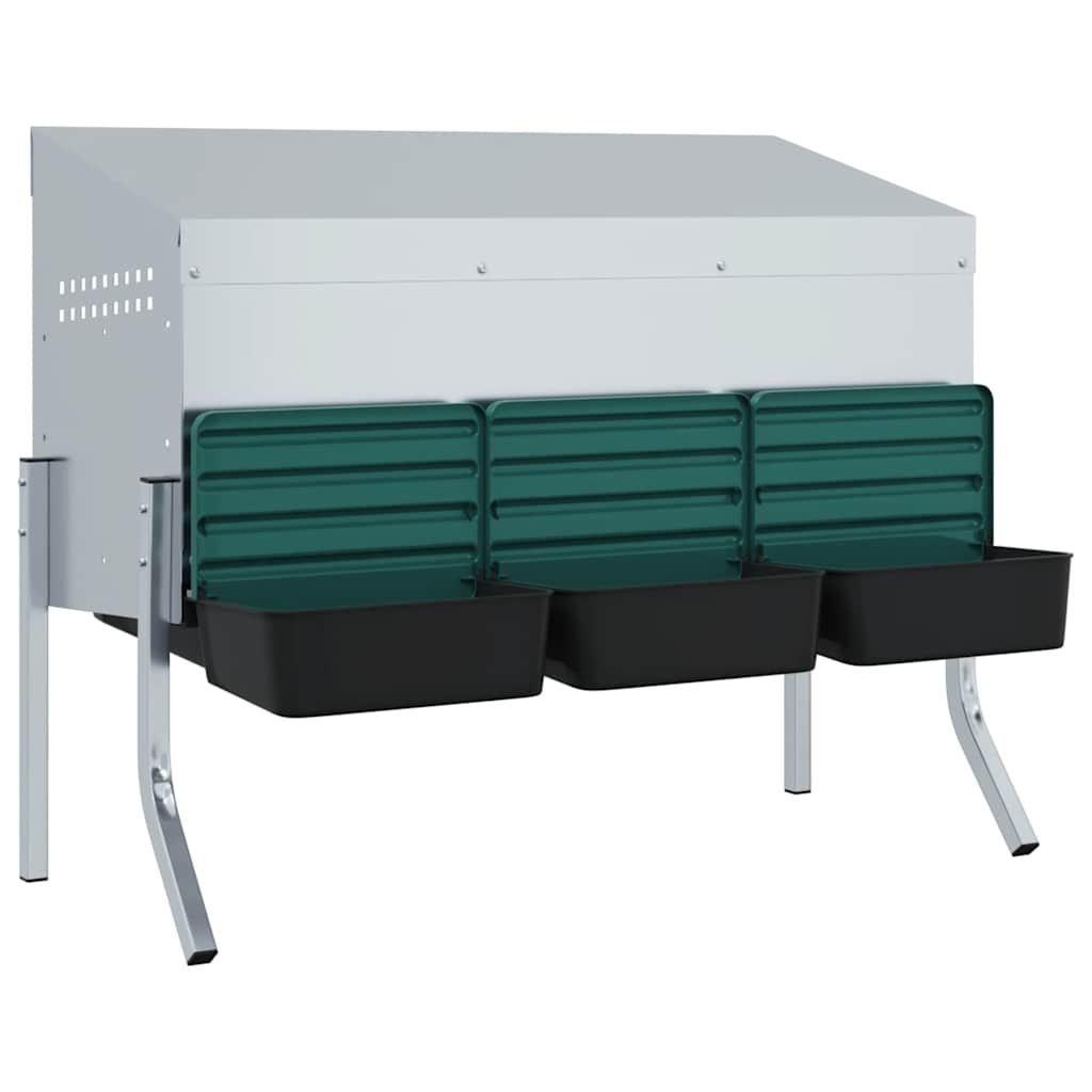 Hönsholk 3 fack med ben galvaniserat stål