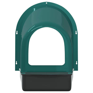 Hönsholkar 4 st väggmonterade mörkgrön plast