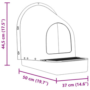 Hönsholkar 4 st väggmonterade mörkgrön plast
