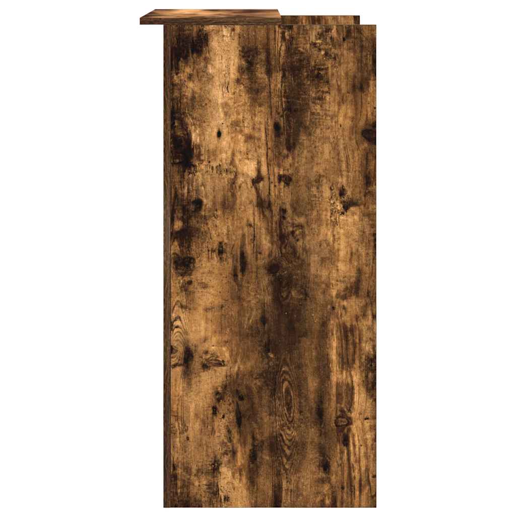 Receptionsdisk rökfärgad ek 55x50x103,5 cm konstruerat trä